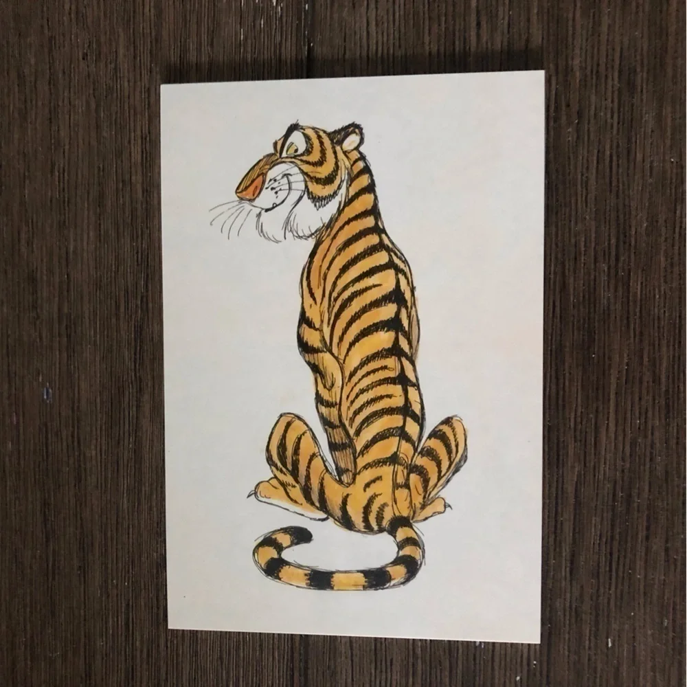 Disney Villains Postcards: The Jungle: Shere Khan and Kaa Book 4 pack.